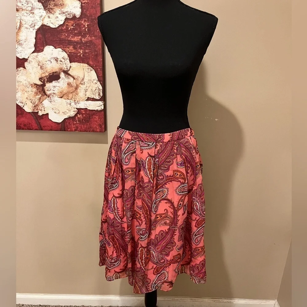 J. Crew 100% Silk Skirt, size 10